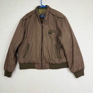 Vintage Members Only Brown Bomber Jacket Size 44